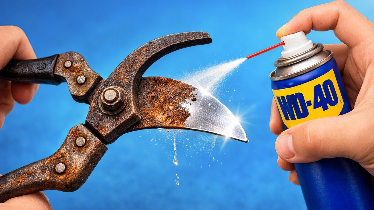 Special Way To Sharpen Pruning Shears As Sharp As A Razor