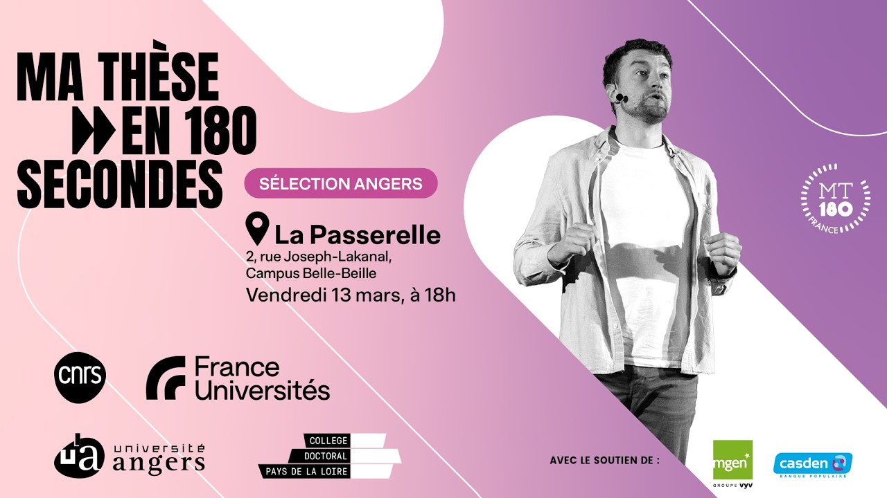 Sélection angevine de Ma Thèse en 180 secondes 2026