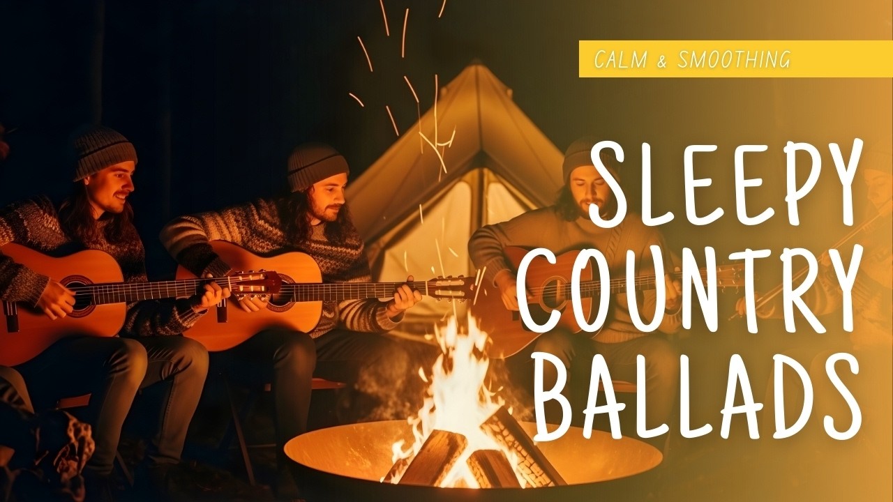 Warm Fireplace & Old Country Ballads (Cozy Mix)