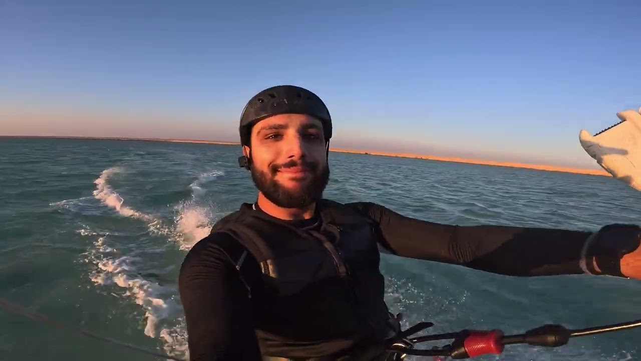 Red Sea Downwind Kitesurfing back to the boat