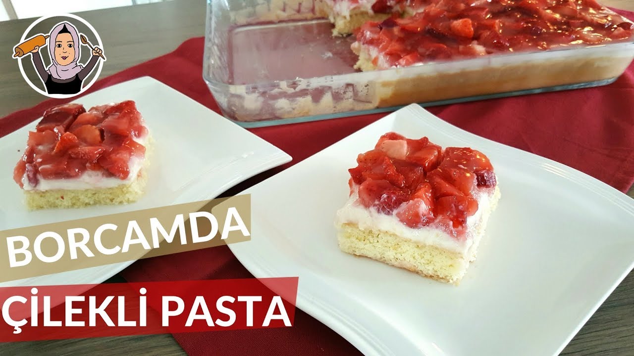 Borcamda Çilekli Pasta | Yapımı kolay lezzeti MÜKEMMEL! | Hatice Mazı ile Yemek Tarifleri