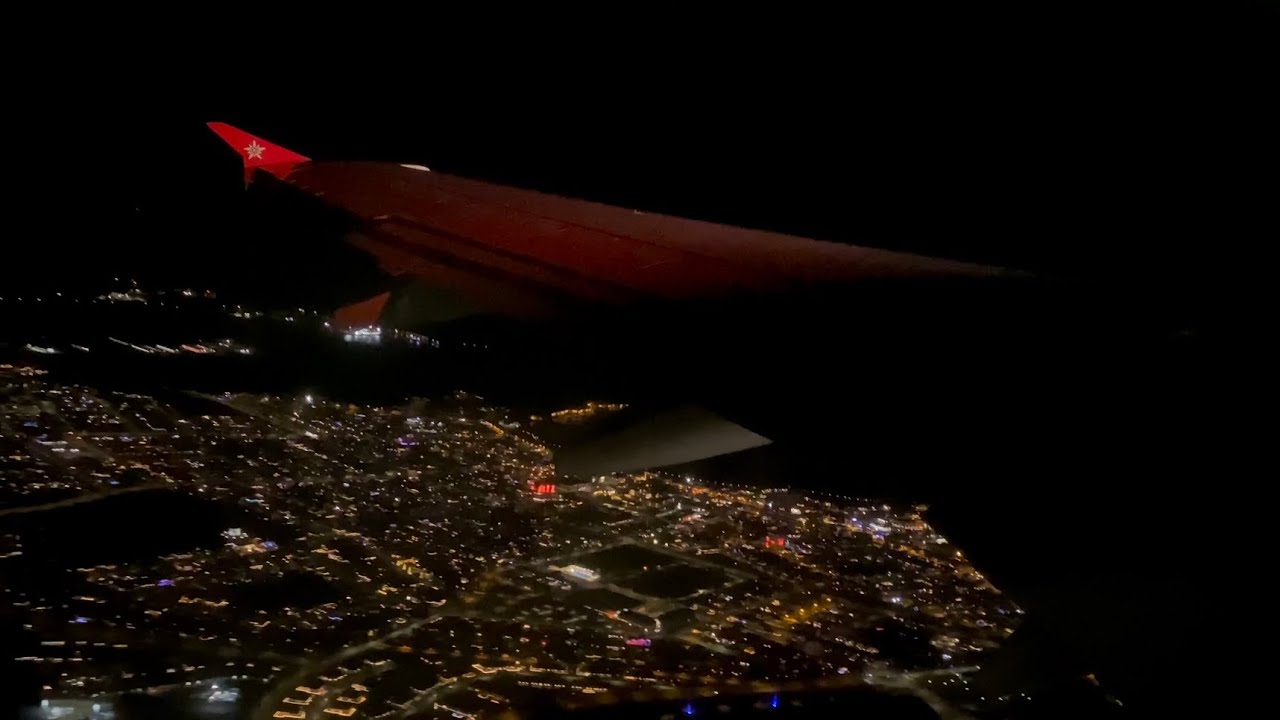 [4K] Night Reykjavik Takeoff | KEF | Edelweiss Air | A320