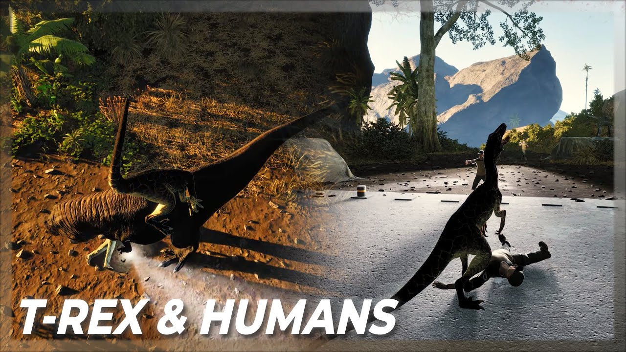 I Came Across T-REX and HUMANS on Petits Pieds - The Isle Evrima