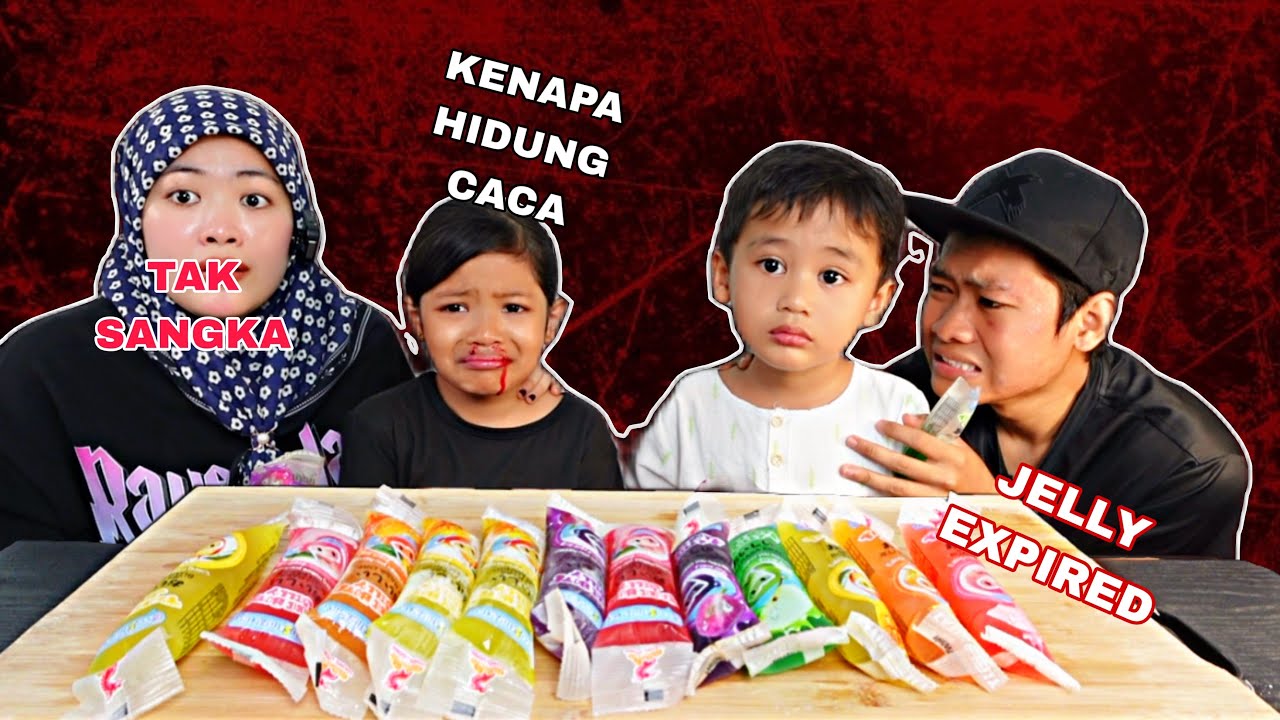 MAKAN JELLY VIRAL TIBA -TIBA HIDUNG CACA JADI MACAM INI 😱‼️