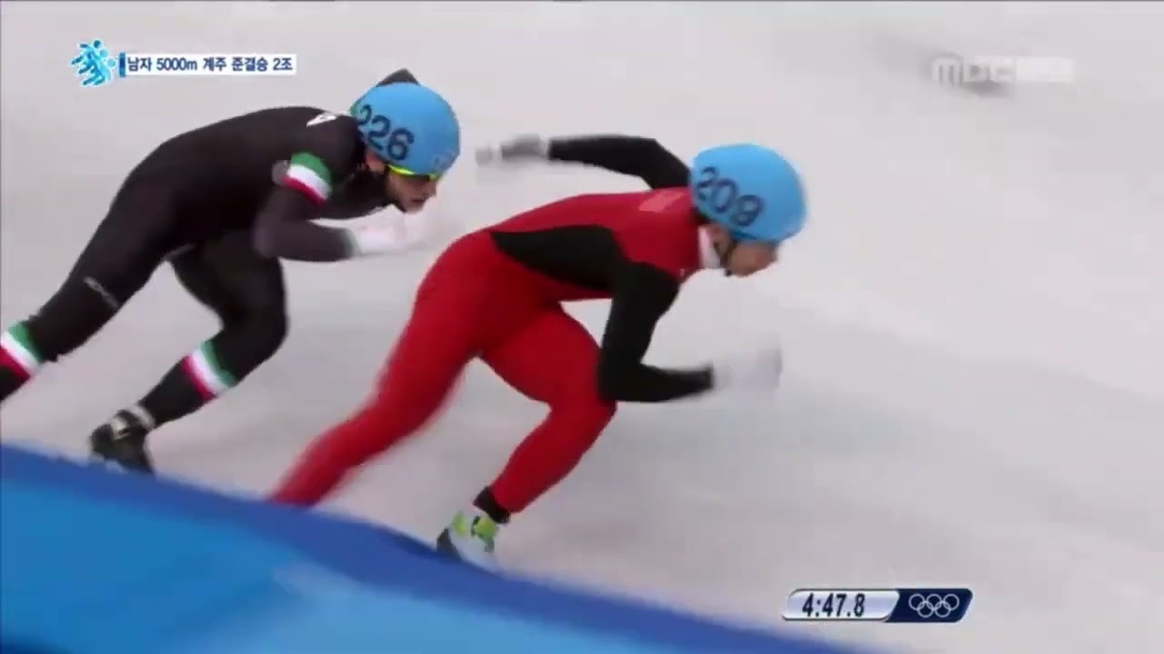 MBC2014 소치 동계올림픽 쇼트트랙 남자 5000m 계주 준결승 제2조
