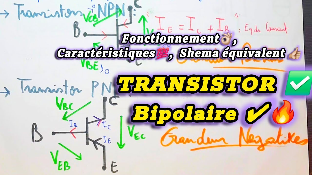 Les TRANSISTORS Bipolaire ✅️🤩 - Électronique ✔️