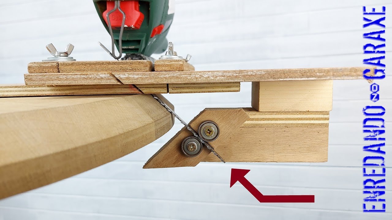 ✔️ How to cut chamfer and bevel with a cutting jig for jigsaw