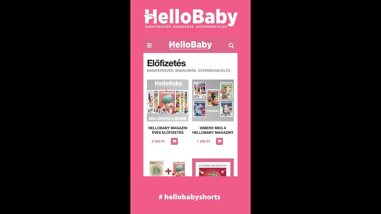 HelloBaby magazin előfizet&eacute;s l&eacute;p&eacute;sről-l&eacute;p&eacute;sre #shorts #hellobabymagazinshorts #hellobabymagazin