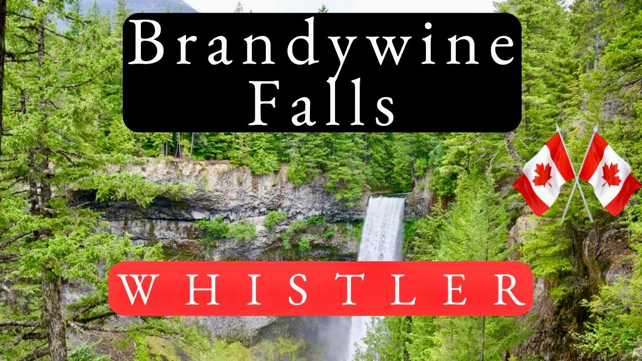 Exploring the stunning Brandywine Falls waterfall, near Whistler, B.C.