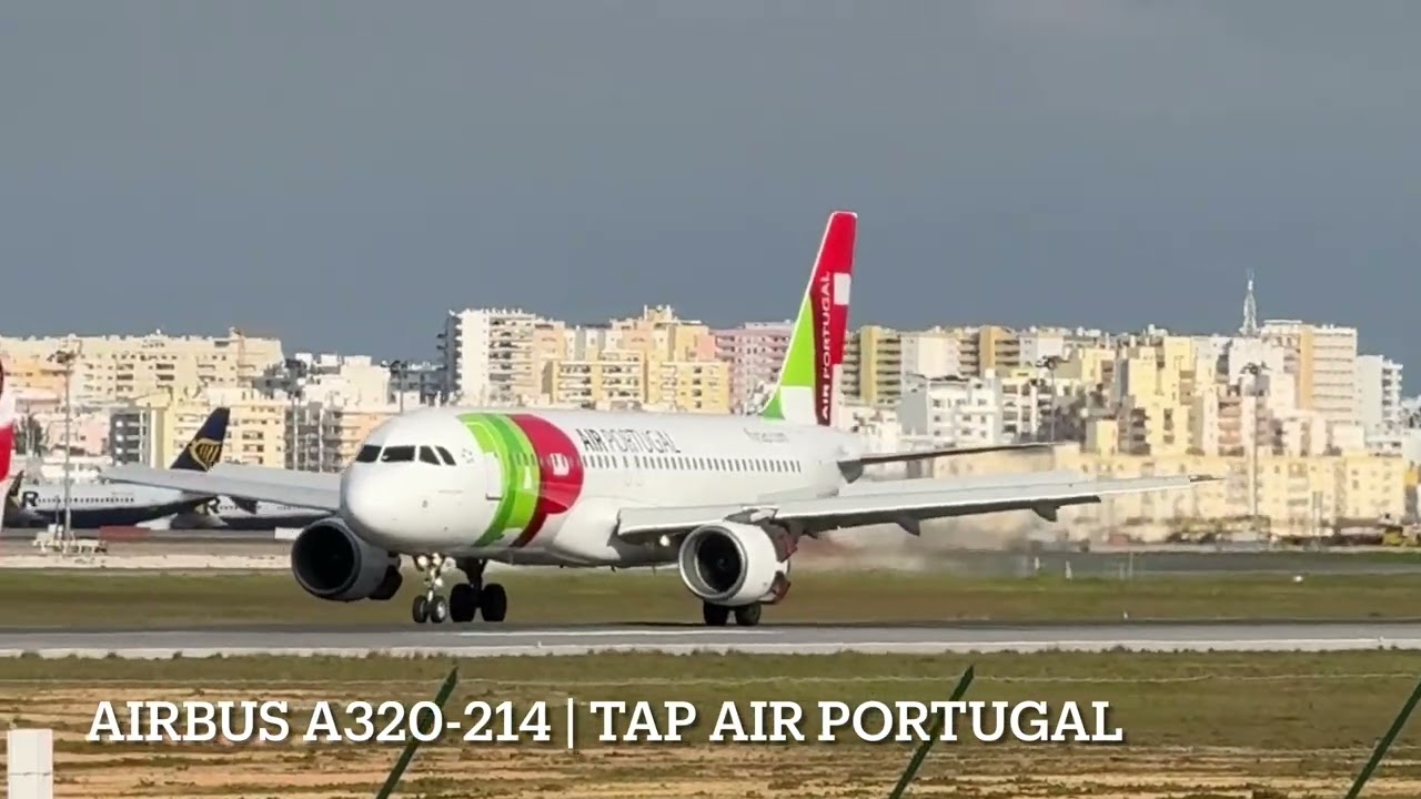 Airbus A320-214 Landing in Faro Airport FAO | TAP Air Portugal