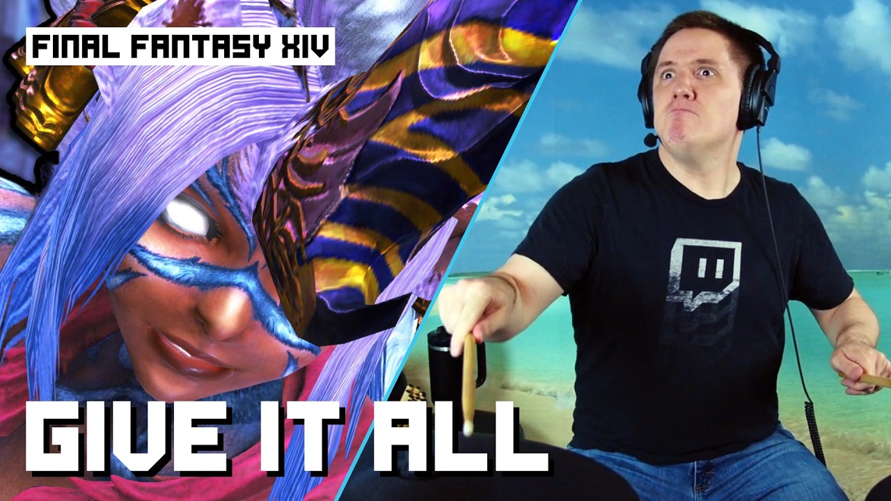 Give It All From Final Fantasy XIV On Drums!