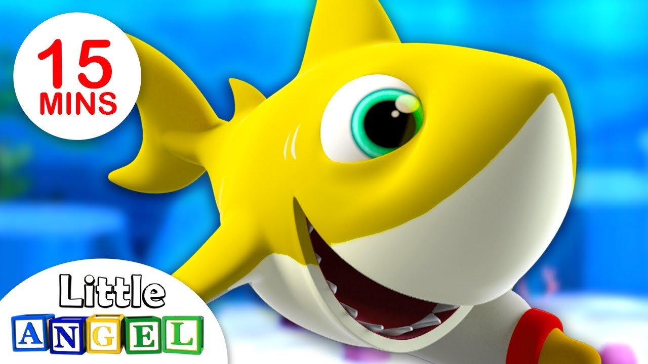 Especial Bebê Tubarão (Baby Shark) | Vídeos Infantis | Little Angel Português