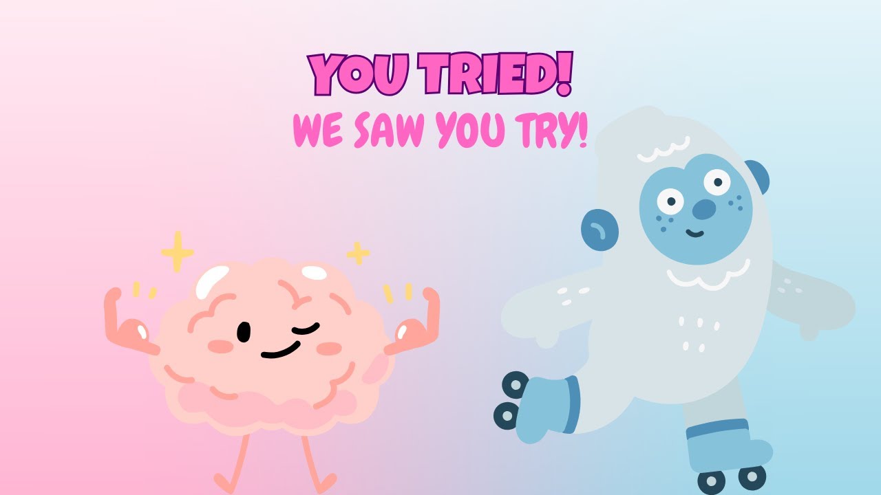 We Saw You Try! 💪❄️ | Growth Mindset Bonus for Kids
