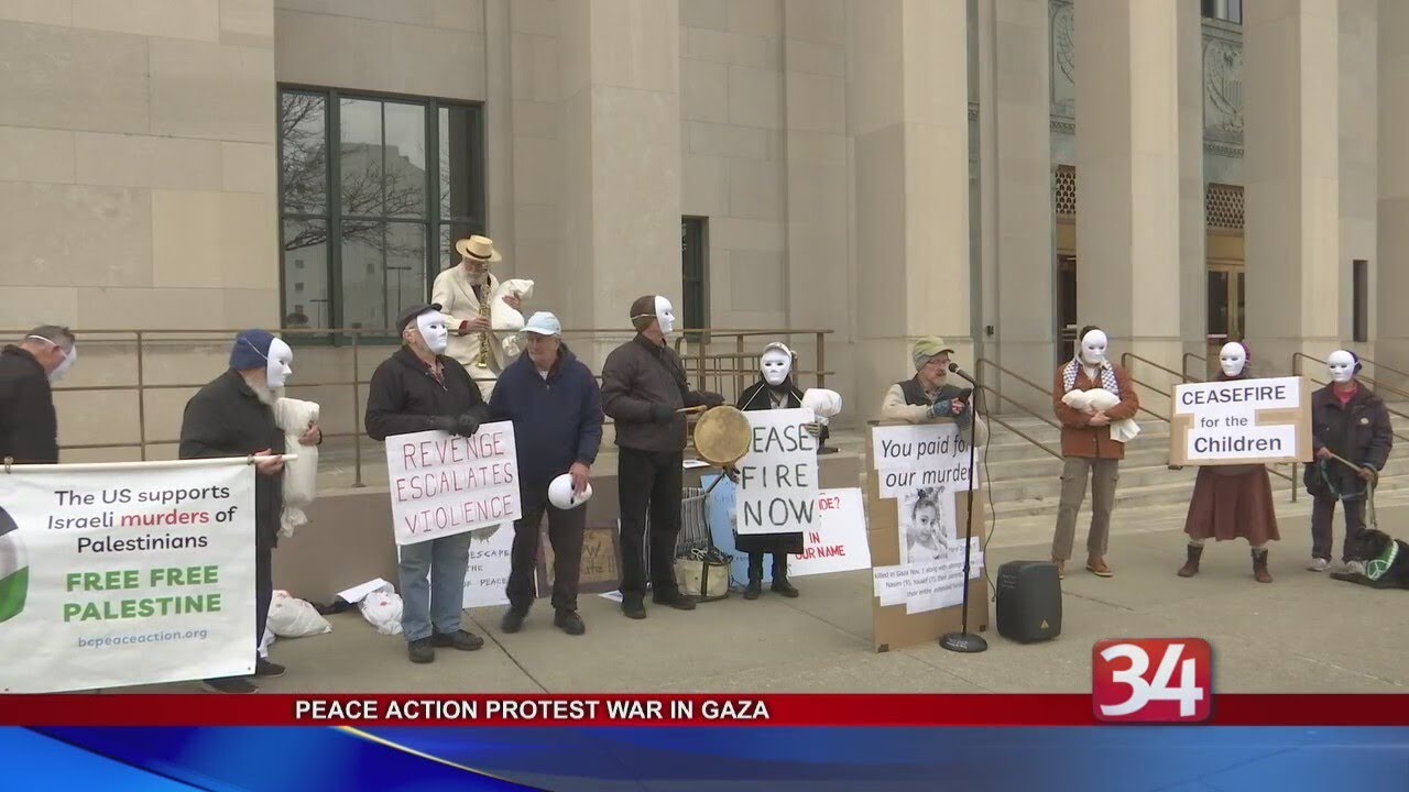 Peace advocacy groups protest war in Gaza