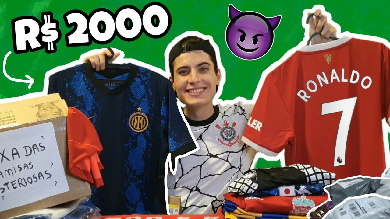 SÓ LANÇAMENTO - GASTEI 2 MIL EM CAMISAS DE TIME *UNBOXING* 🔥🥵