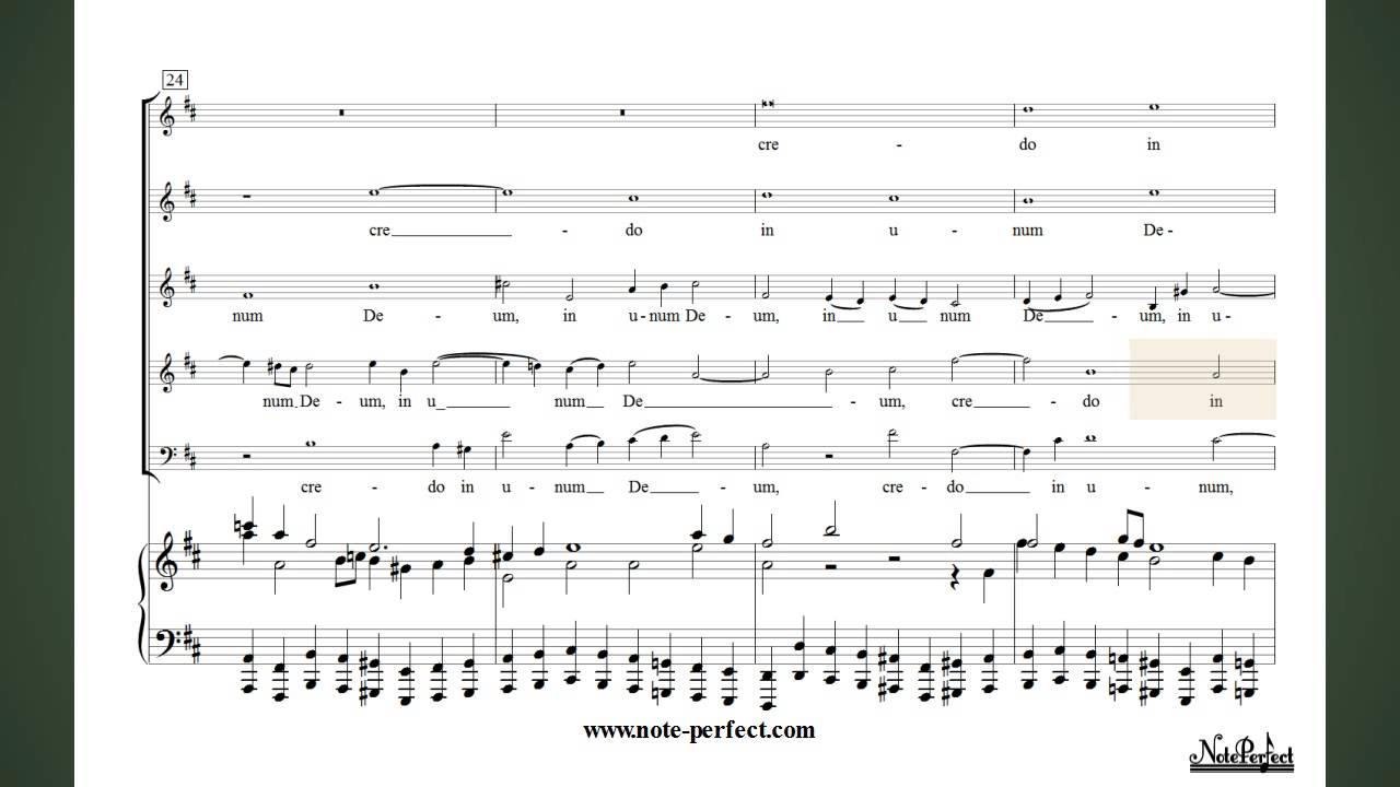 Credo from Mass in B Minor - J. S. Bach - Learn the Tenor Part