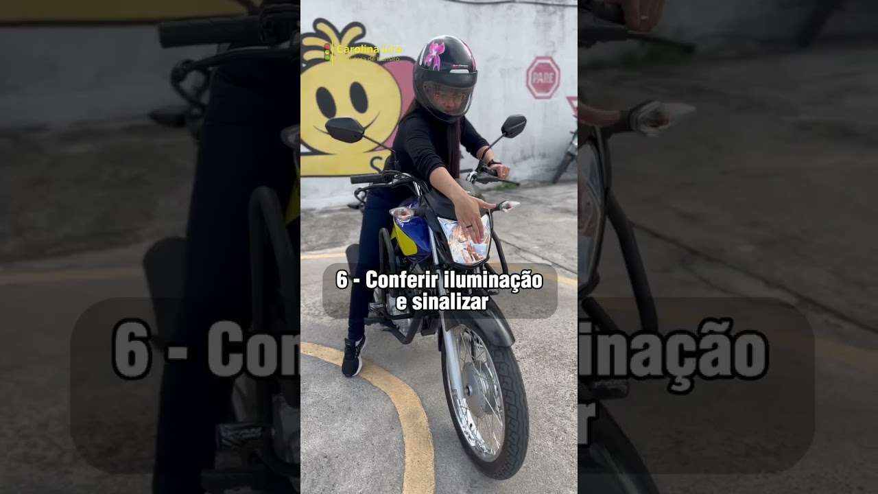 PROVA PR&Aacute;TICA DETRAN - Passo a passo ajustes motocicleta