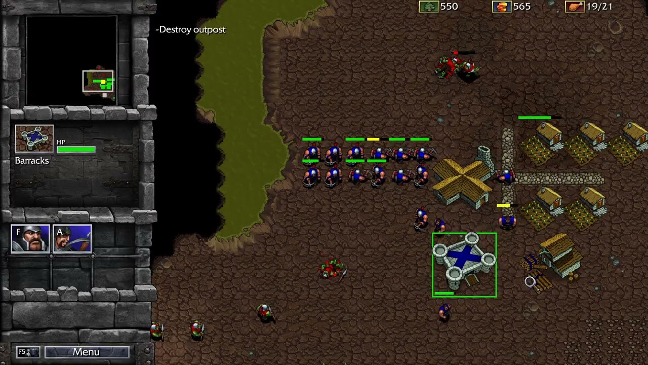 Warcraft 1 Remastered - Human - 3: Kyross (Insane mod)