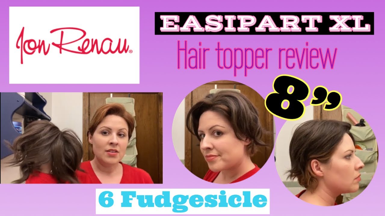 Jon Renau Easipart XL 8” Topper Review on a pixie cut Fudgesicle 6 Dark Brown