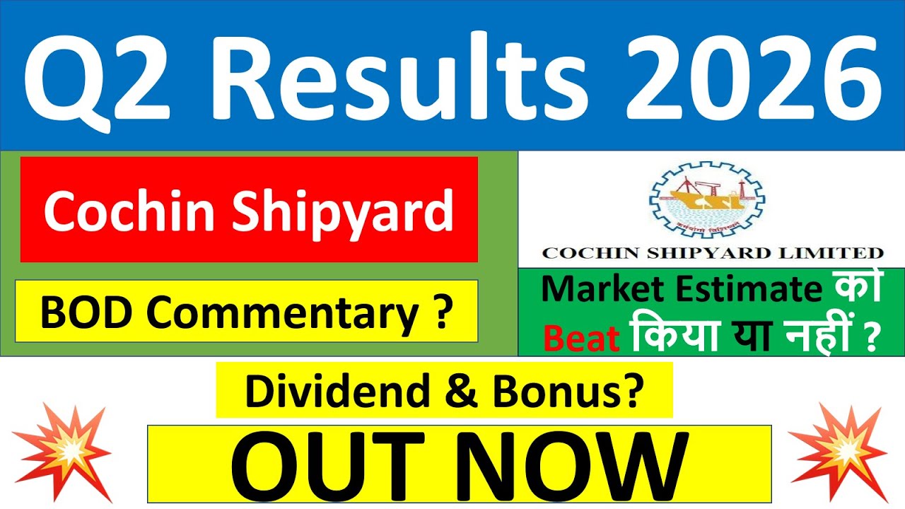 Cochin Shipyard Q2 results 2026 | Cochin Shipyard results today | Cochin Shipyard Share News today