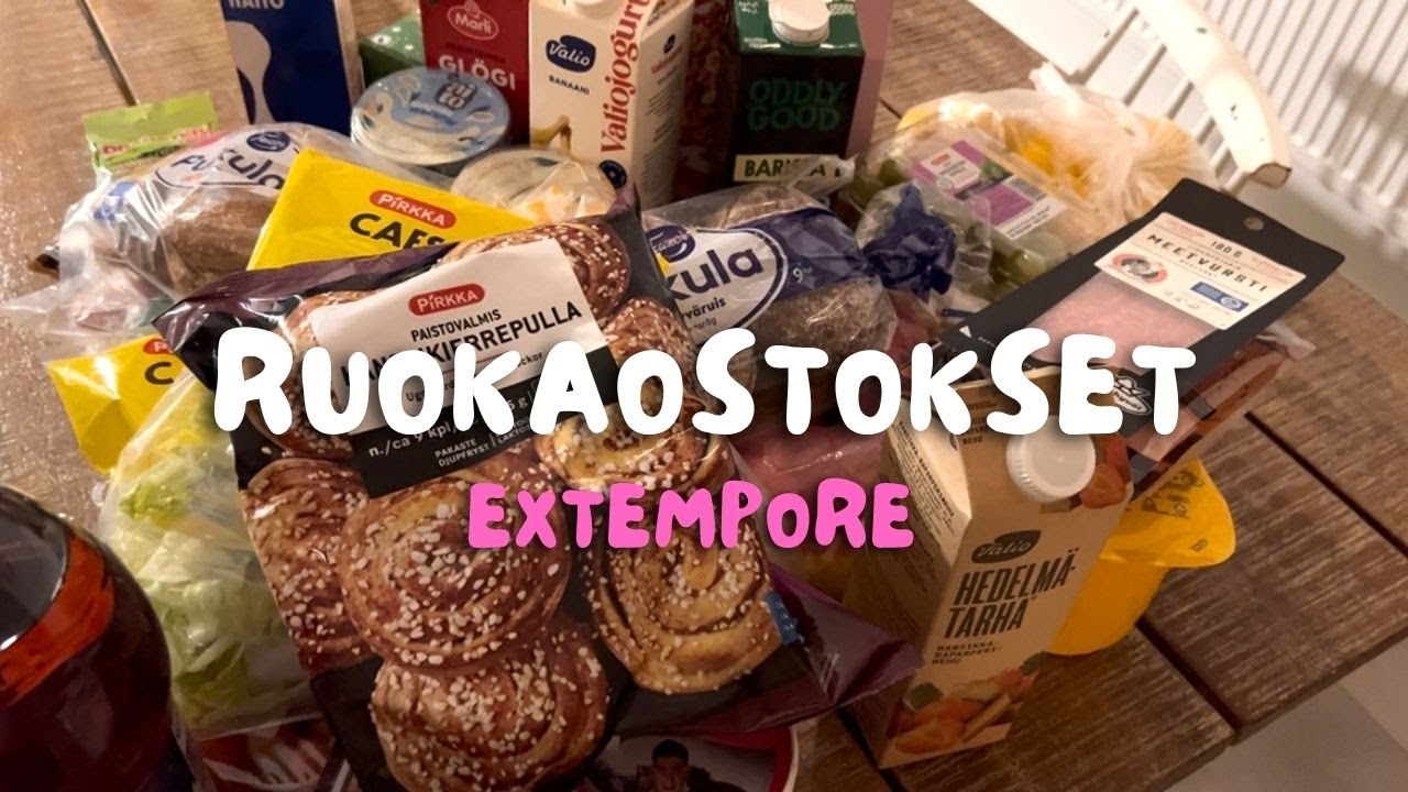 RUOKAOSTOKSET ilman suunnittelua | Mitä tuli ostettua? 😅 | Ostosten esittely