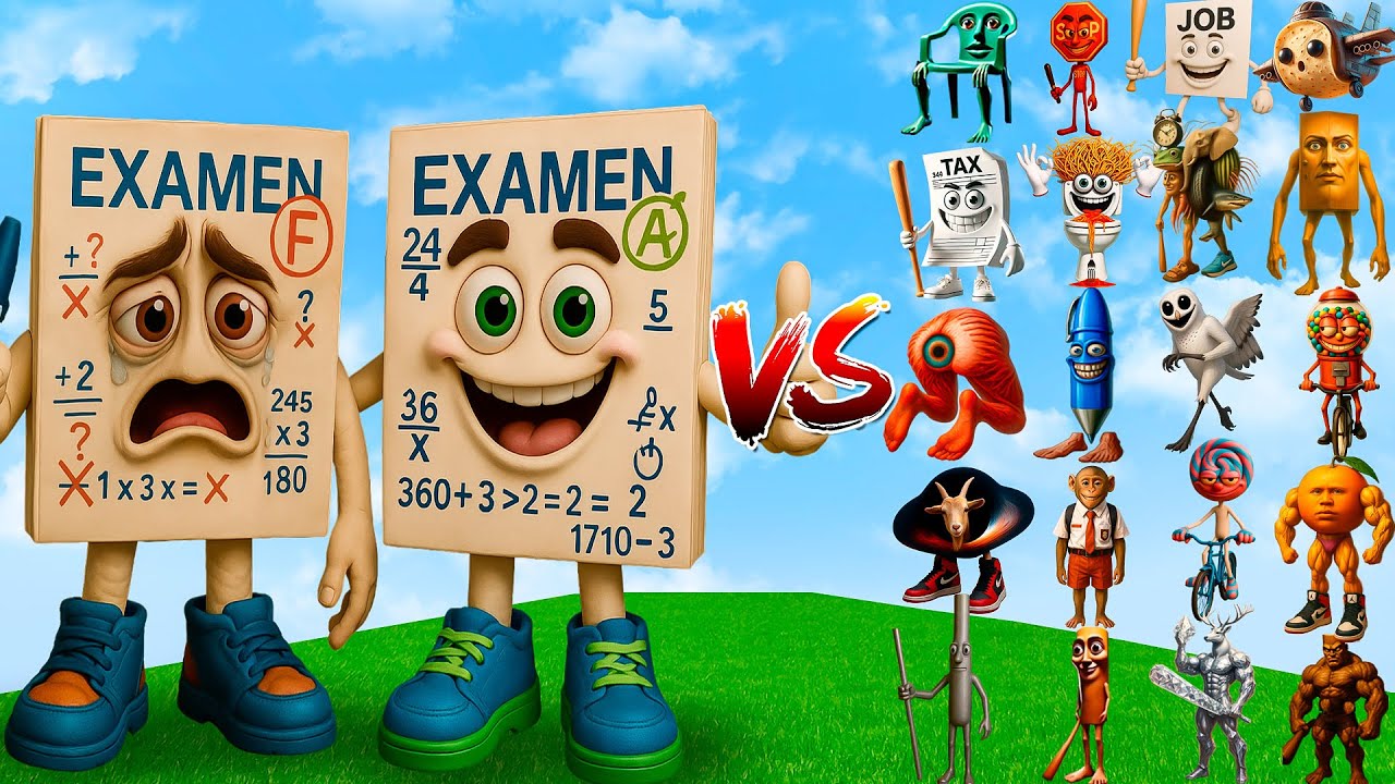 BROS EXAMEN vs All NEW brainrot Bosses | Minecraft Mob Battle