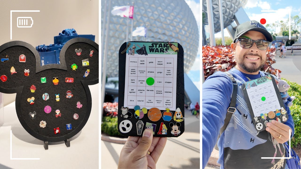 Бинго с булавками «Звёздные войны» в Epcot — ноябрь 2025 г.