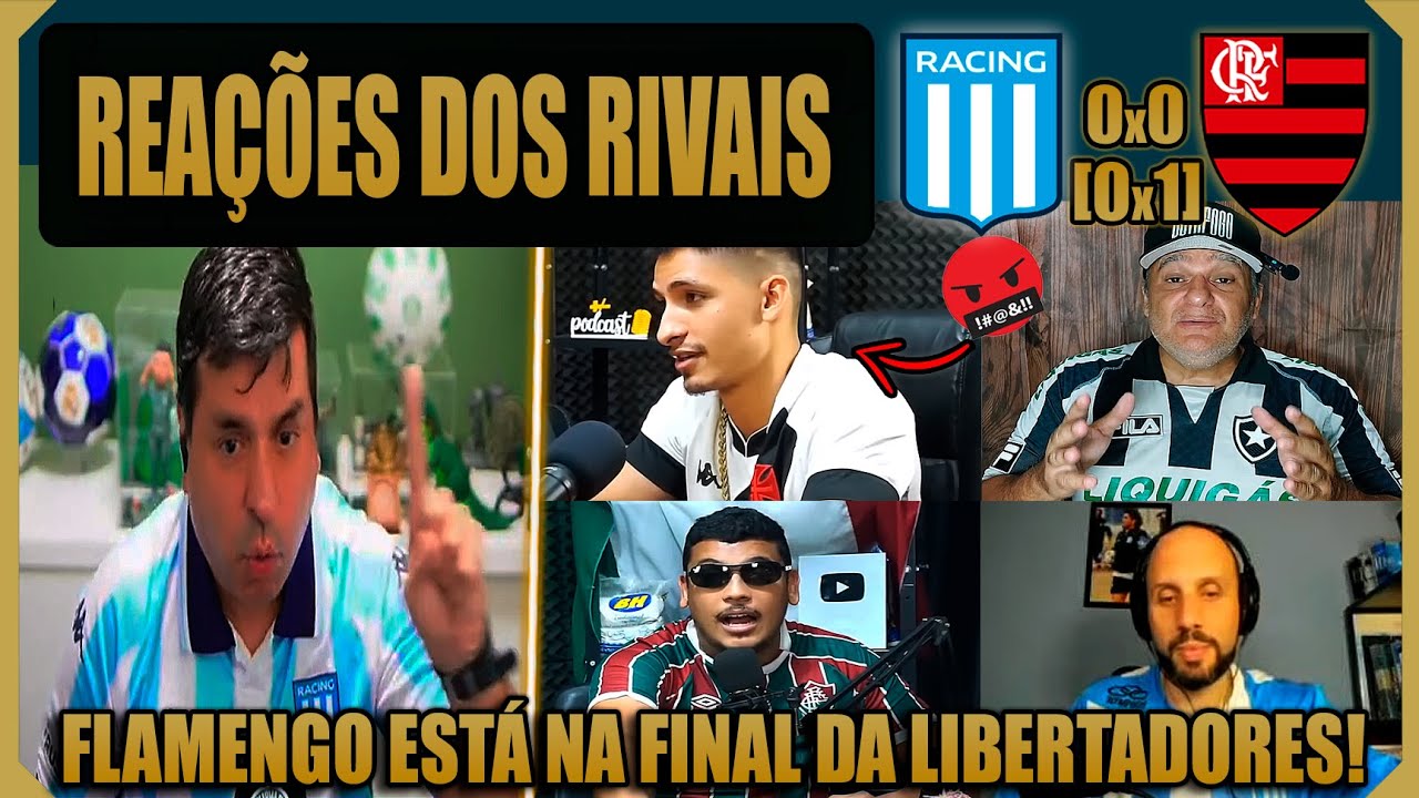 REA&Ccedil;&Otilde;ES DOS RIVAIS &Agrave; CLASSIFICA&Ccedil;&Atilde;O DO FLAMENGO PRA FINAL! RACING 0 (0)x(1) 0 FLAMENGO - LIBERTADORES