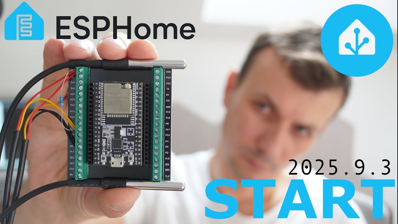 Jak dodać ESP32 do Home Assistant? | ESPHome + DS18B20 krok po kroku