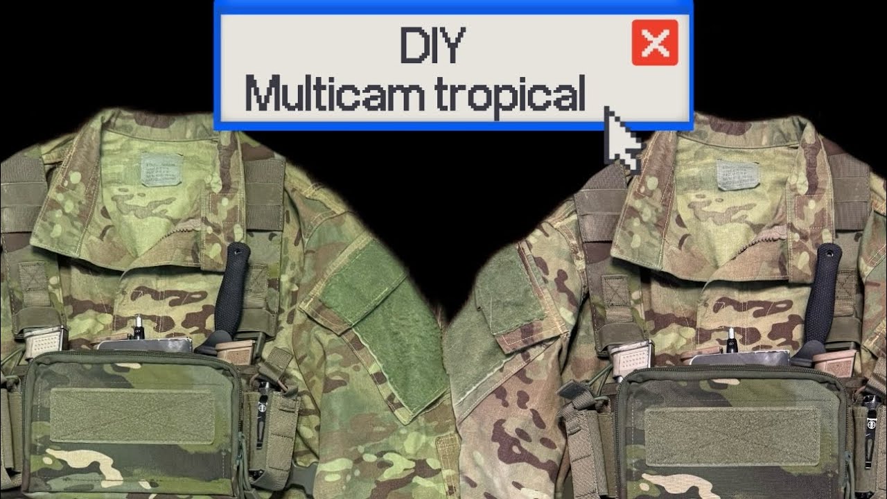 how to dye Multi-Cam to Multi-Cam Tropical in 5 Minutes?