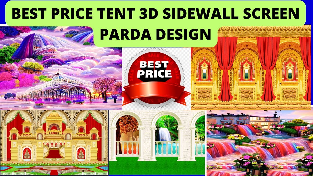 🚀🚀best price tent 3d sidewall screen parda design