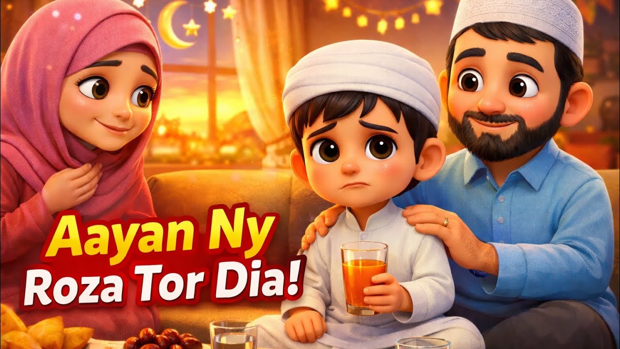 Aayan Ny Roza Tor Dia 😱 | Kids Islamic StoryAayan Se Roza Kyun Toot Gaya? | Moral Story for Kids