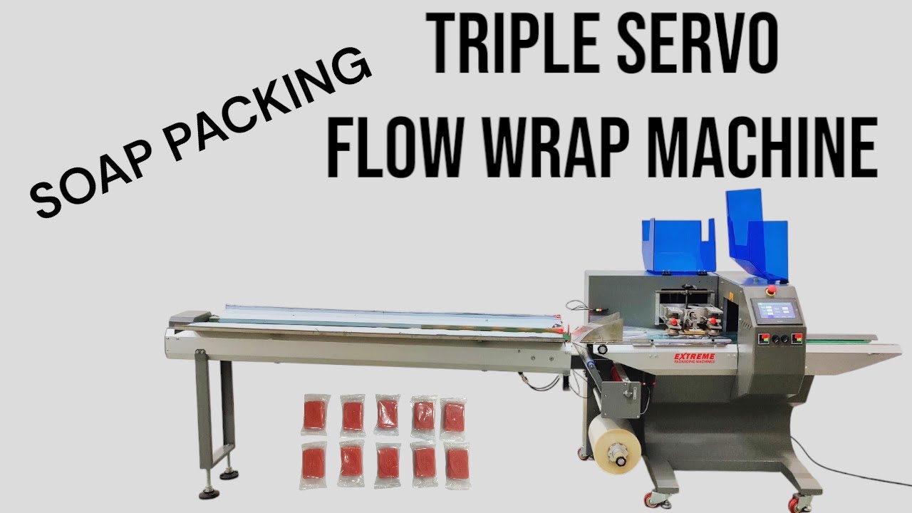 bar Soap Packaging Machine !! Flow Wrap Machine