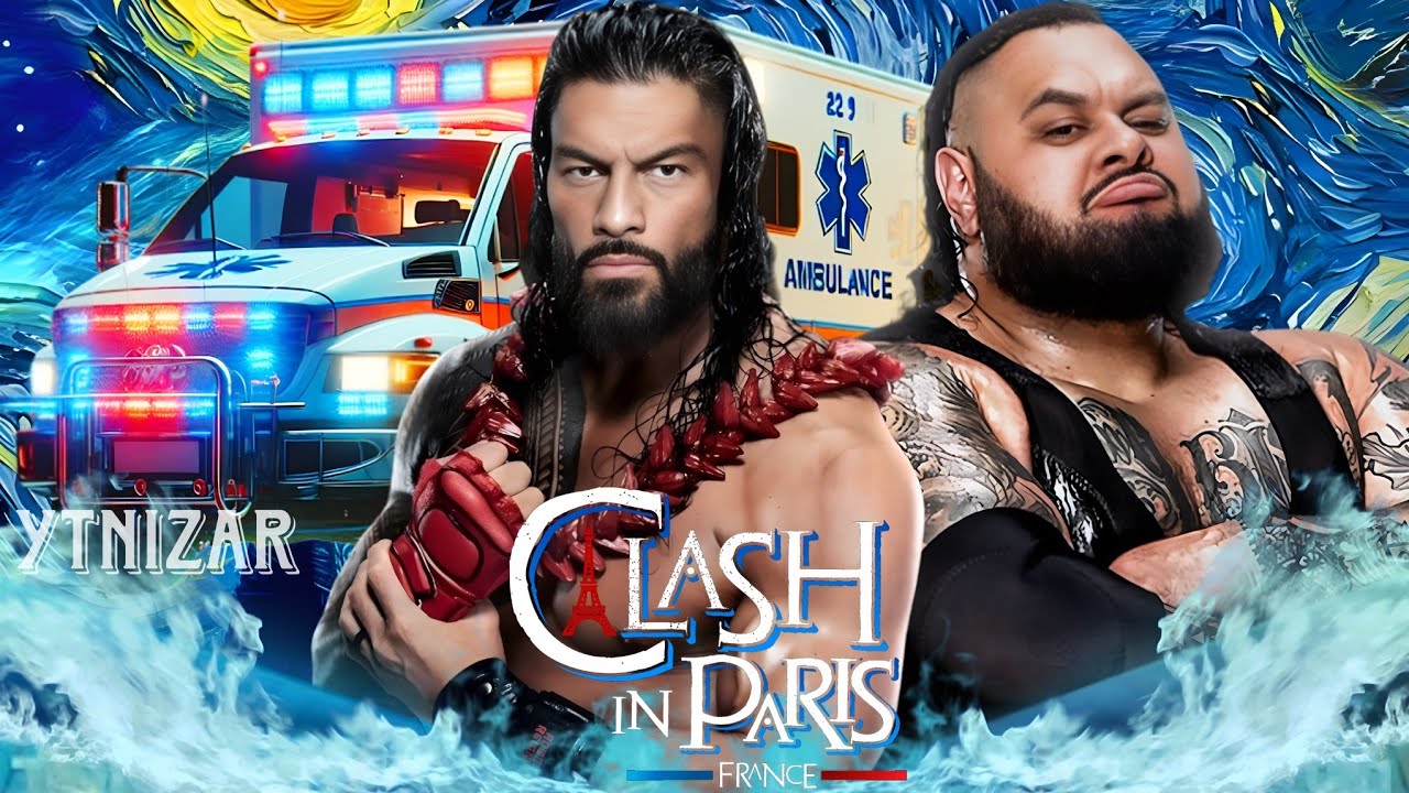 Wwe 2K25|Роман Рейнс против Бронсона Рида. Столкновение Wwe в Парижской скорой помощи — ПОЛНЫЙ МАТЧ
