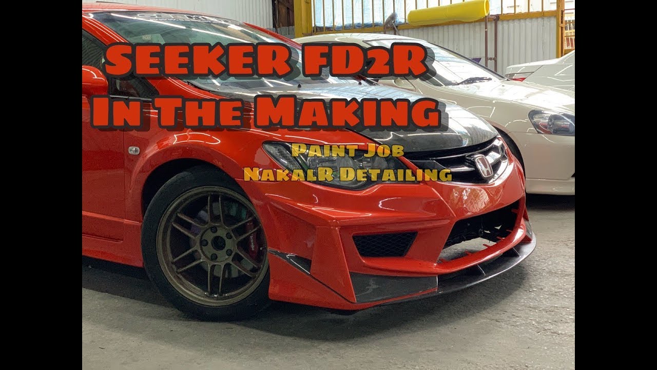 proses salin baju baru pada seeker honda civic fd2r