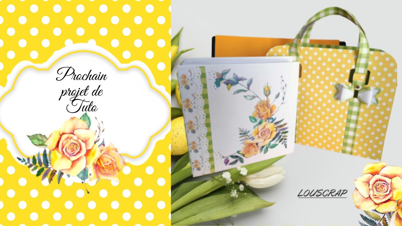 Scrapbooking  Présentation album  Printemps et son sac  #tuto #scrapbooking#scrapbook