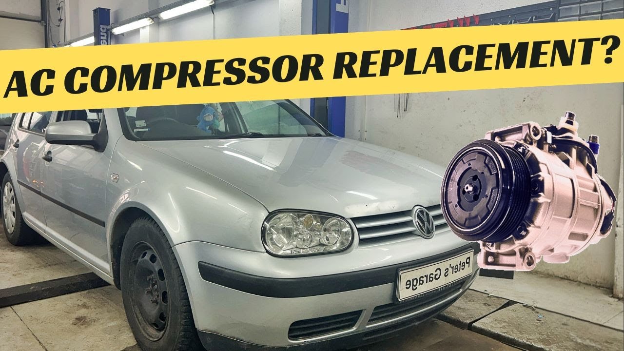 Замена компрессора кондиционера VW Golf 4 1.9 TDI