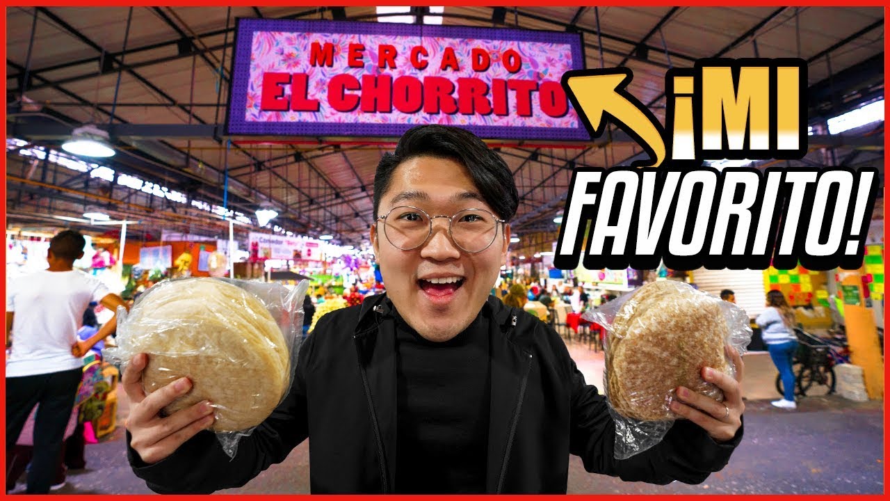 PROBANDO COMIDA DE MERCADO MEXICANO