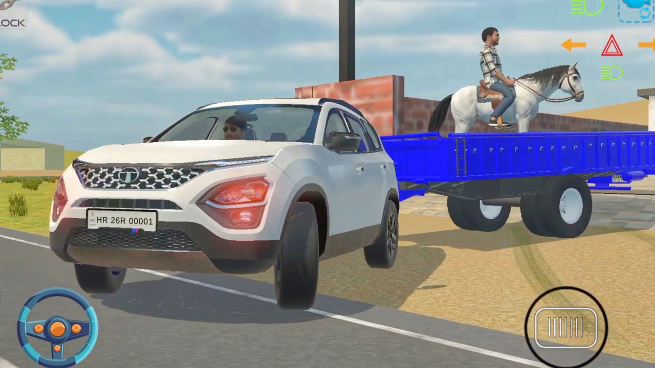 Drive safari & Horse loading on trolley in game #games 