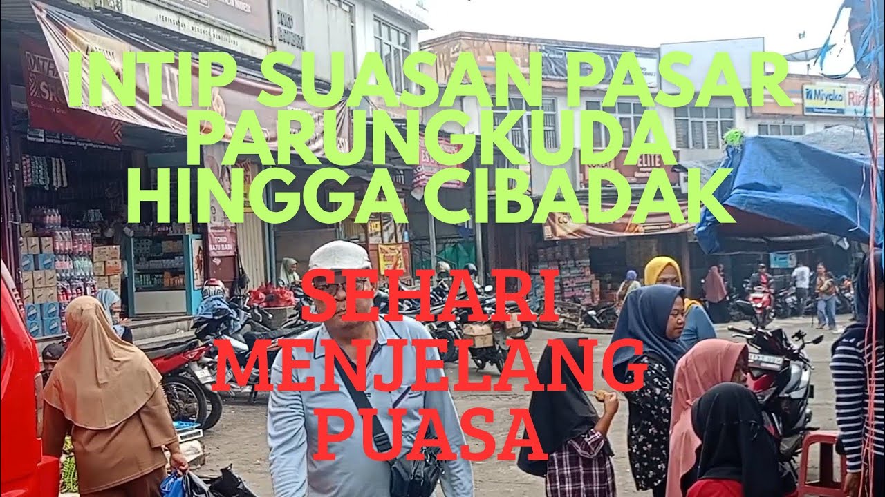 Intip suasana pasar parungkuda hingga cibadak.Toko pakaian masih sepi