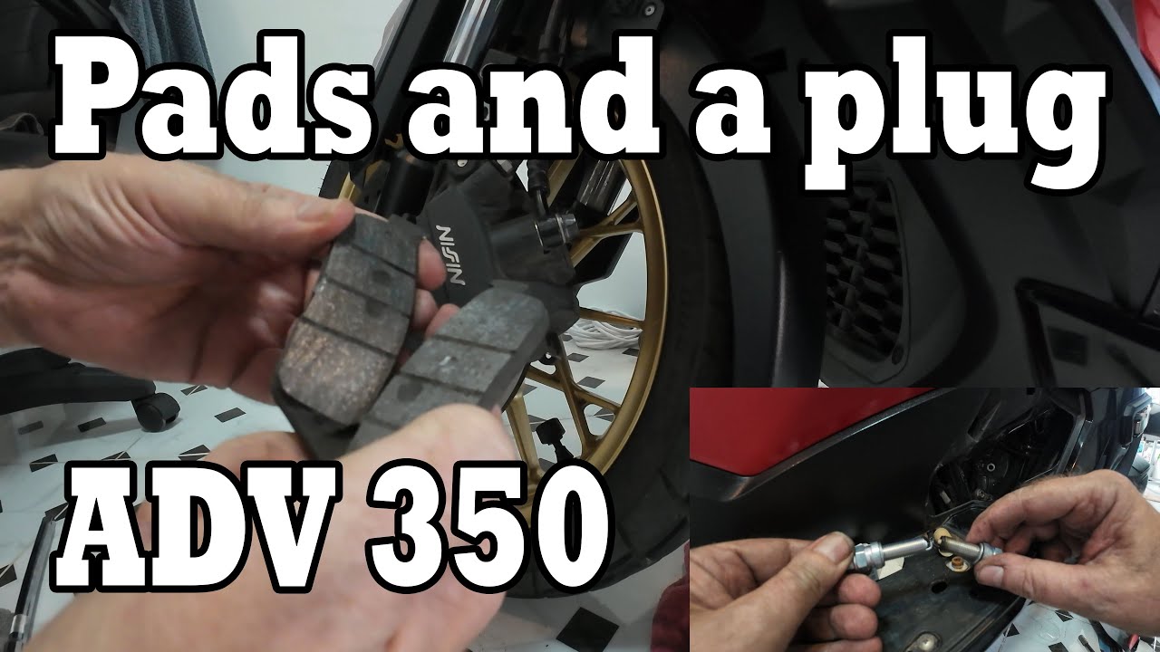 Honda ADV 350 full home service part 2 - Brake pads and spark plug