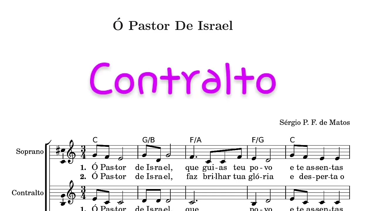 423 Ó Pastor de Israel Contralto