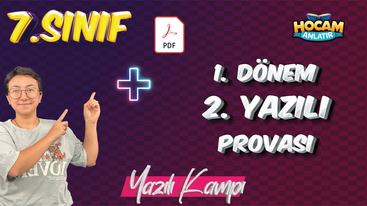 7. Sınıf İngilizce | 1. Dönem 2. Yazılı Provası #ingilizceyazılı