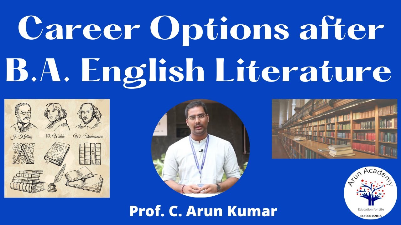 Career Options after B.A. English Literature | Tamil | Prof. C. Arun Kumar