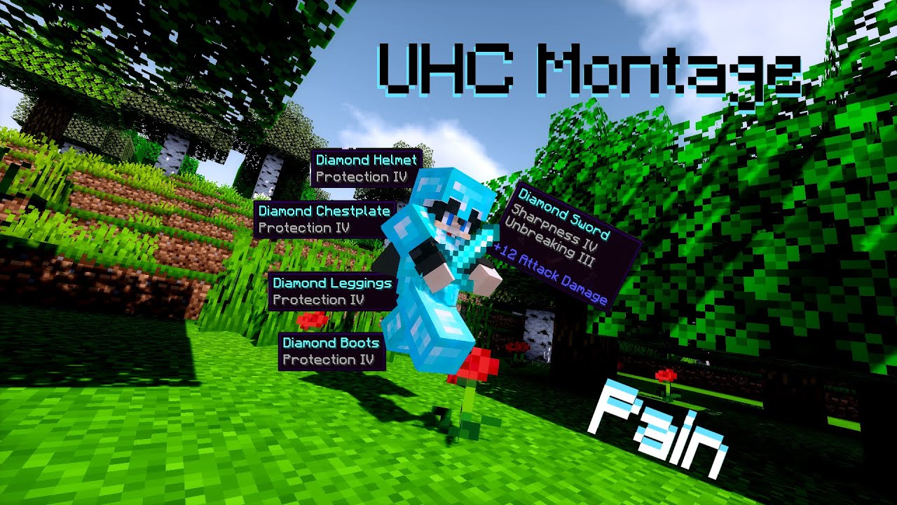 Minecraft UHCRUN montage - Pain