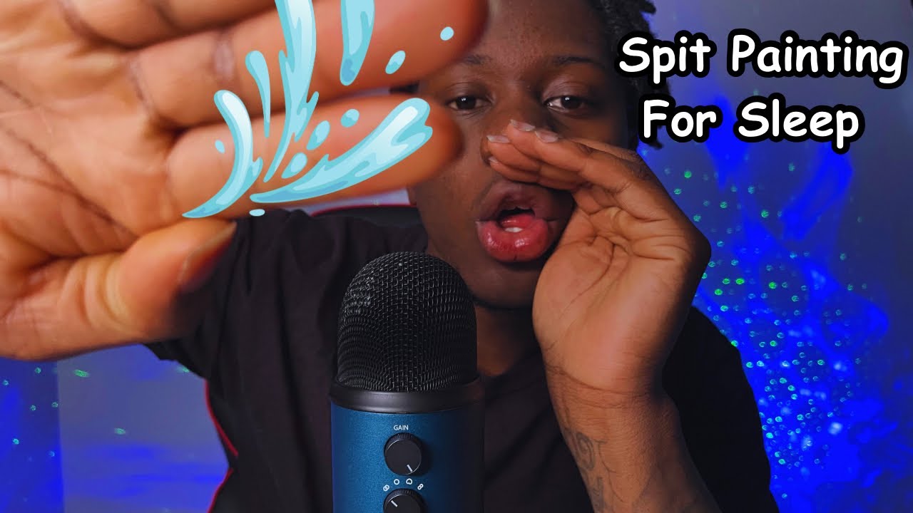 ASMR Spit Painting You 🎨 Close Up Personal Attention