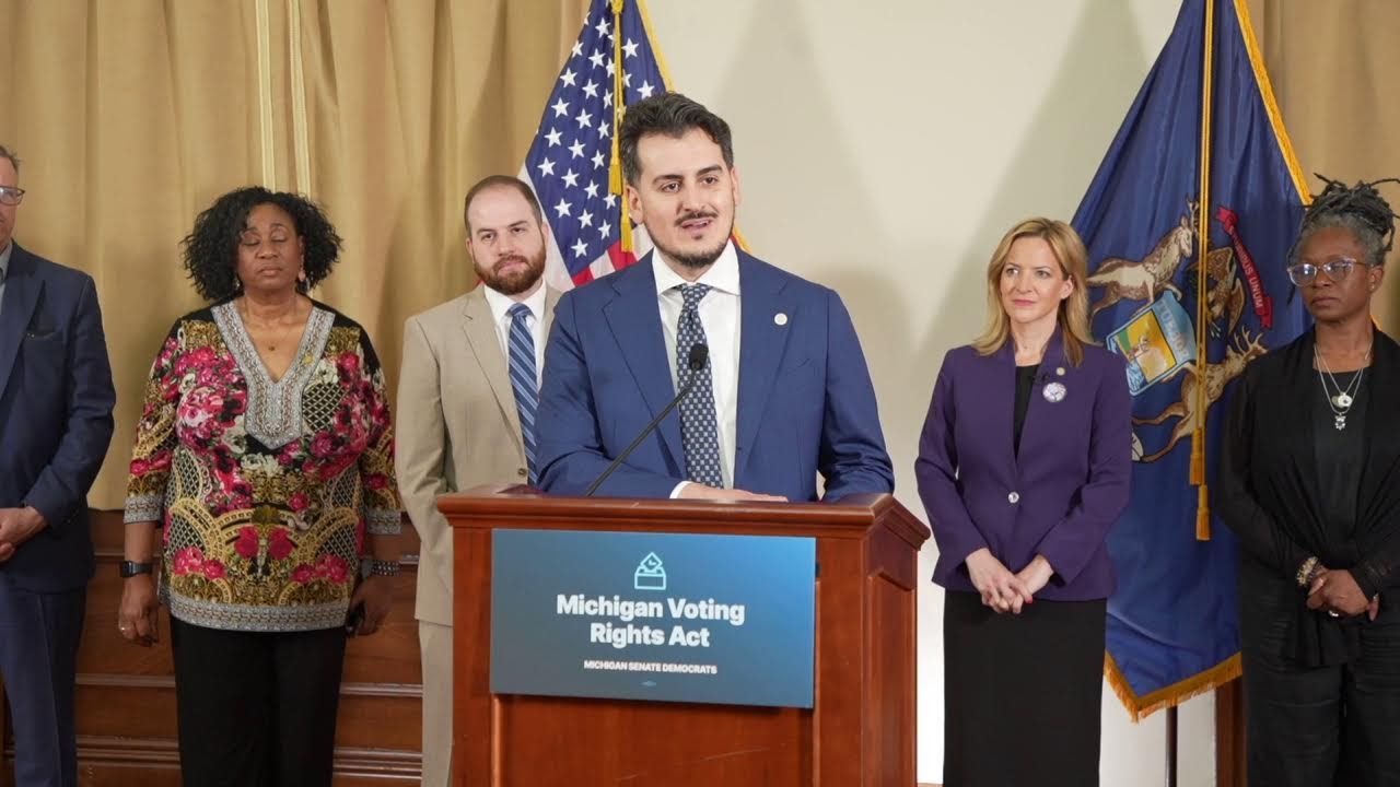 🔴 LIVE NOW: Michigan Senate Democrats Outline The Michigan Voting Rights Act