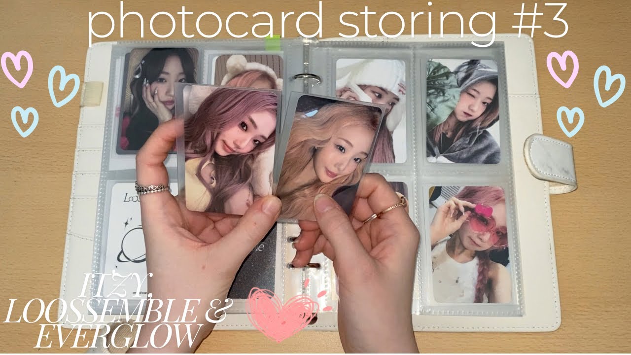 ❀ photocard storing #3 new collections!! (itzy, loossemble & everglow) ❀
