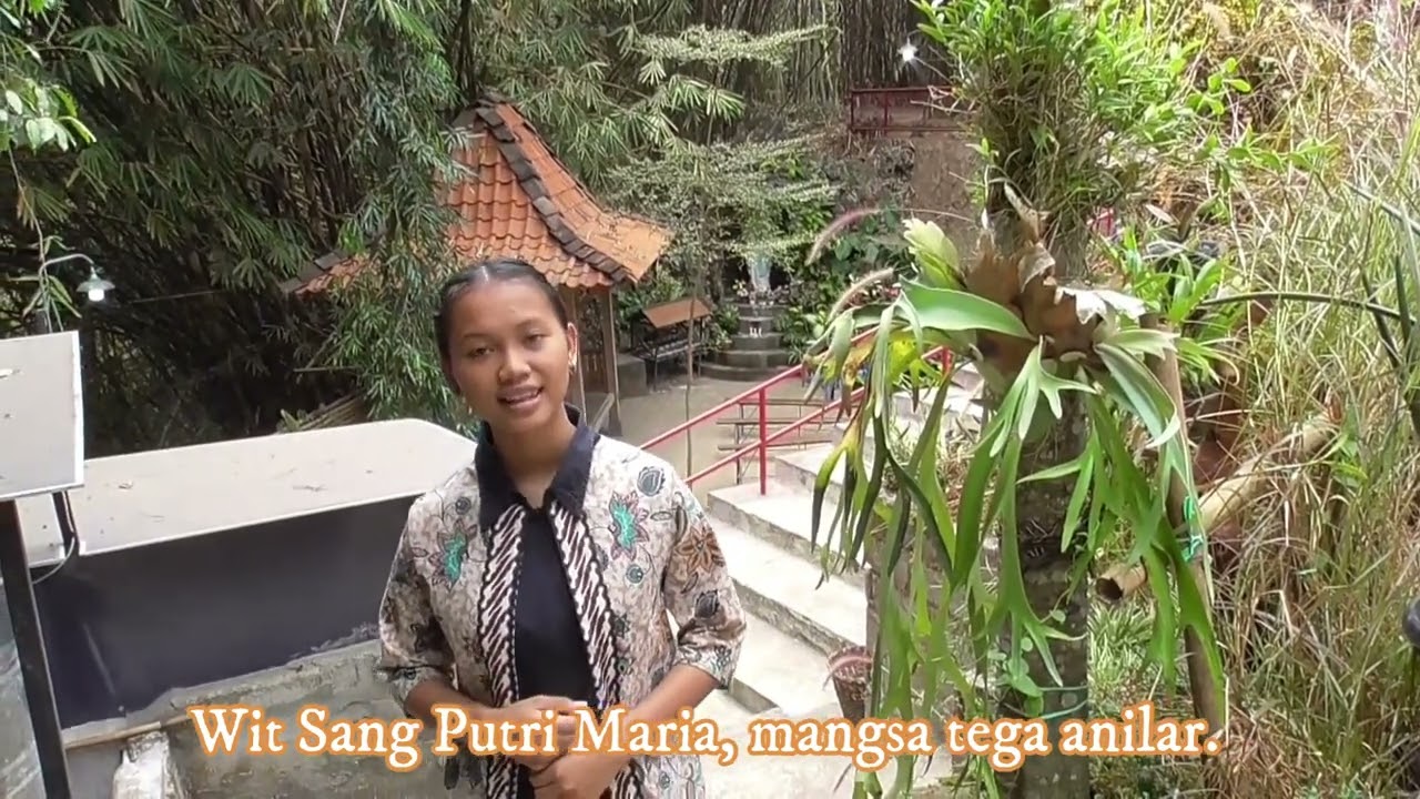 NDEREK DEWI MARIA Pelog Nem, mengenalkan Goa Maria Bunda Penolong Abadi Stasi pojok PAROKI KLEPU