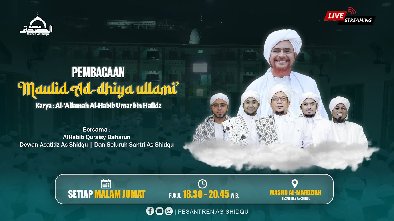 PEMBACAAN MAULID AD-DHIYAULLAMI' DAN KAJIAN KITAB AKHLAQ LIL BANIN I 29 JANUARI 2026 M.